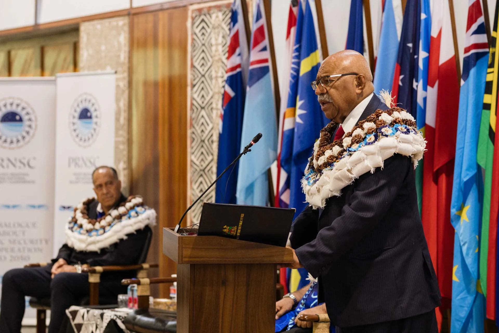 The Prime Minister of Fiji, the Hon Sitveni Rabuka